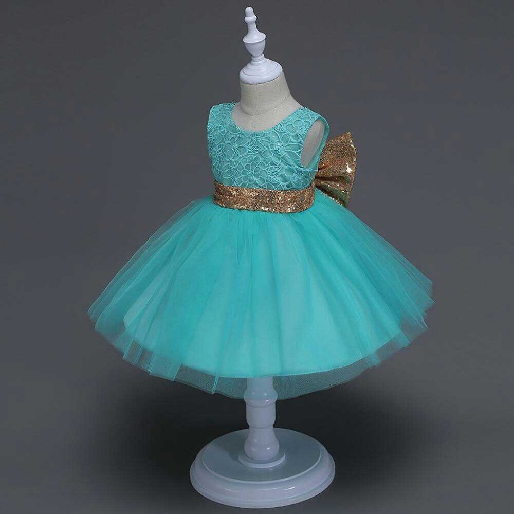 Beautiful dress with sequins bow on back - Picture 3 of 3